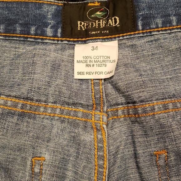 Red Head Men's denim shorts. Size 34. 1 slight blemish at zipper. See ph… - Picture 3 of 6